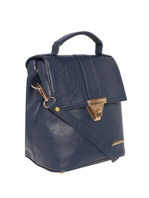 blue leatherette (pu) fashion backpack - 15625752 - Standard Image - 4