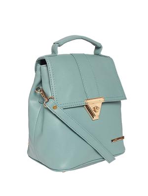 blue leatherette (pu) fashion backpack - 15625753 - Standard Image - 4