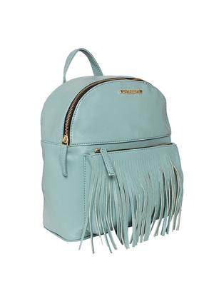 blue leatherette (pu) fashion backpack - 15625759 - Standard Image - 4