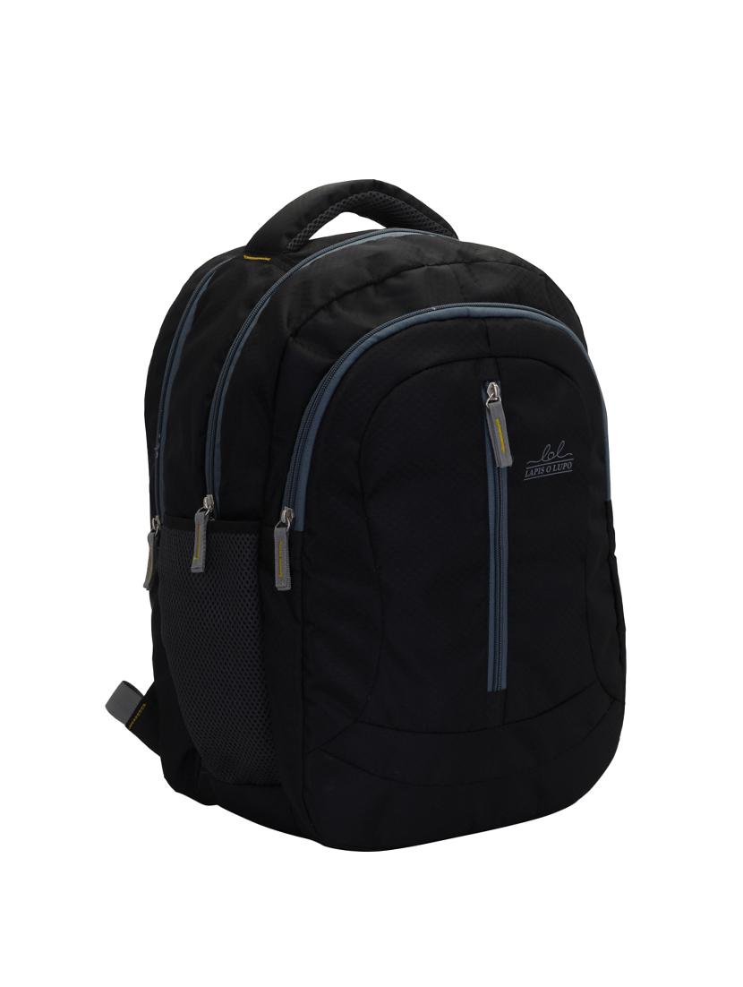 black cotton polyester blend regular backpack - 15625760 - Zoom Image - 4