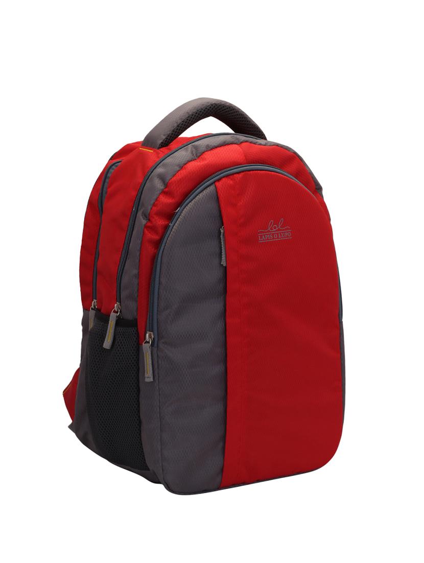 red cotton polyester blend regular backpack - 15625766 - Zoom Image - 4
