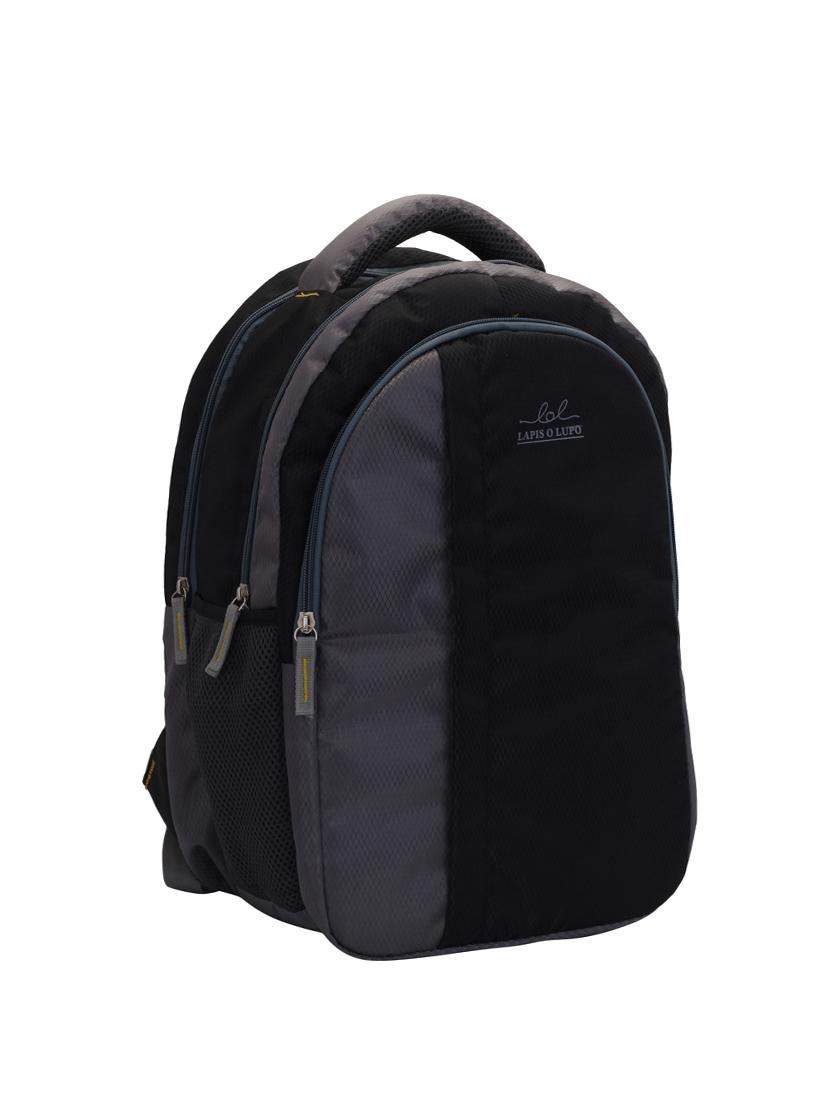 black cotton polyester blend regular backpack - 15625768 - Zoom Image - 4