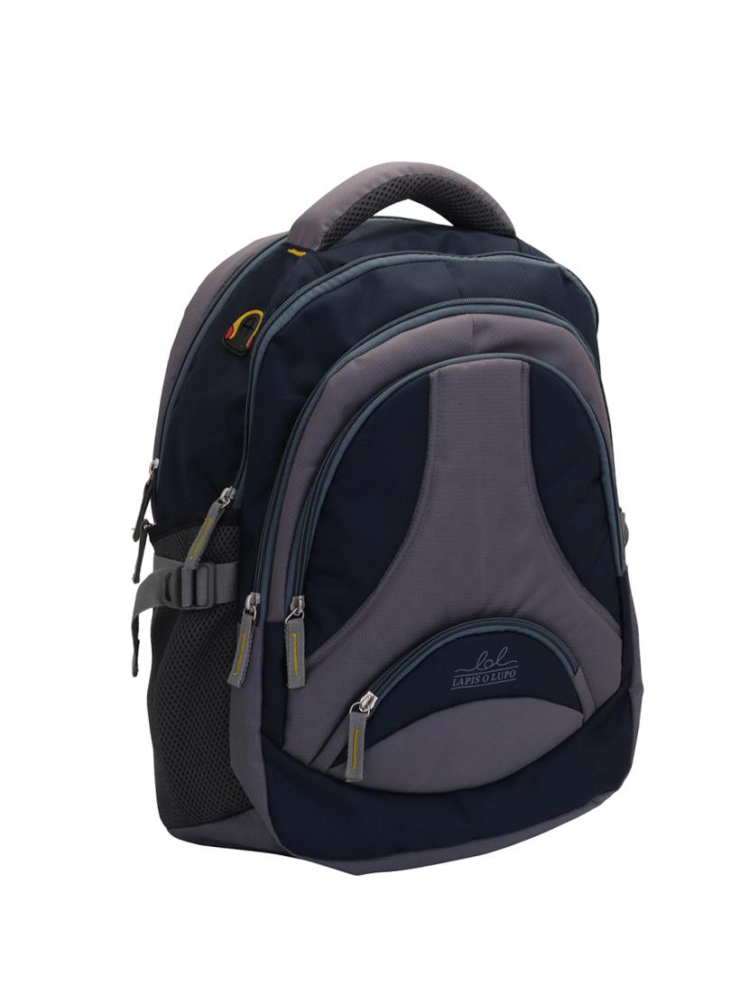 blue cotton polyester blend regular backpack - 15625769 - Zoom Image - 4