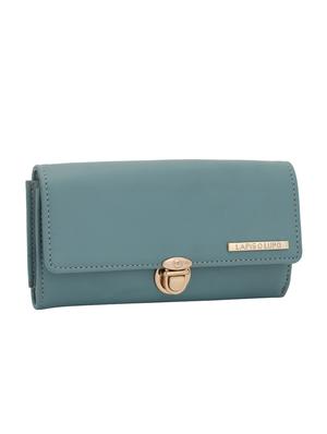 blue leatherette (pu wallet - 15625780 - Standard Image - 4