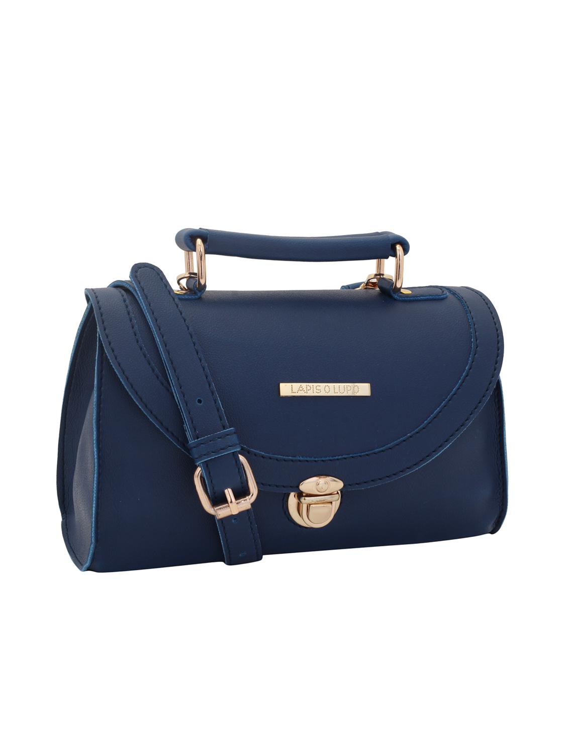 blue leatherette (pu) regular sling bag - 15625793 - Zoom Image - 4