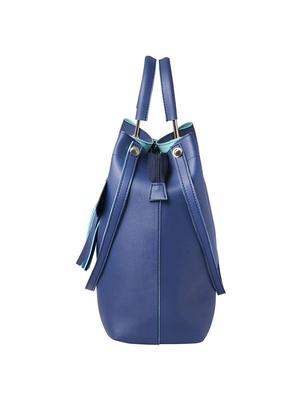 blue leatherette (pu) regular tote - 15625993 - Standard Image - 4