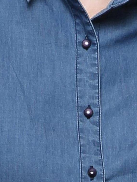 embroidered patch detail back shirt - 15627723 - Zoom Image - 4