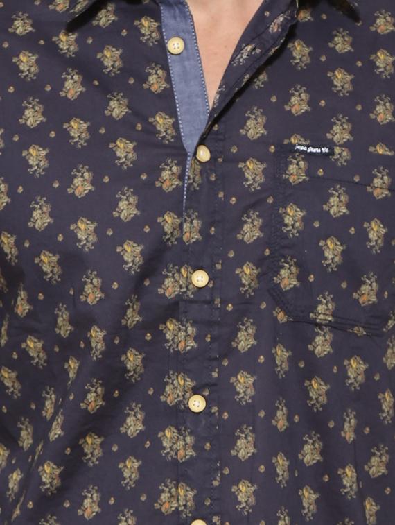 black cotton casual shirt - 15628468 - Zoom Image - 4
