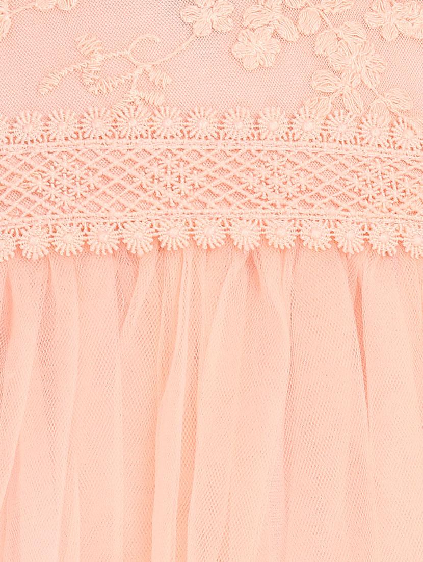 orange net frock - 15628881 - Zoom Image - 4