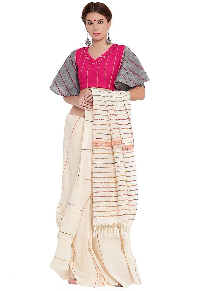 self-design flared sleeved blouse - 15629109 - Zoom Image - 4