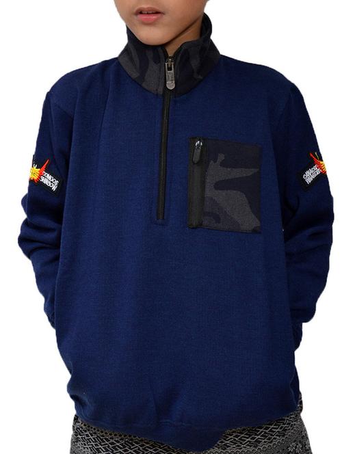 blue fleece sweatshirt - 15629411 - Standard Image - 1