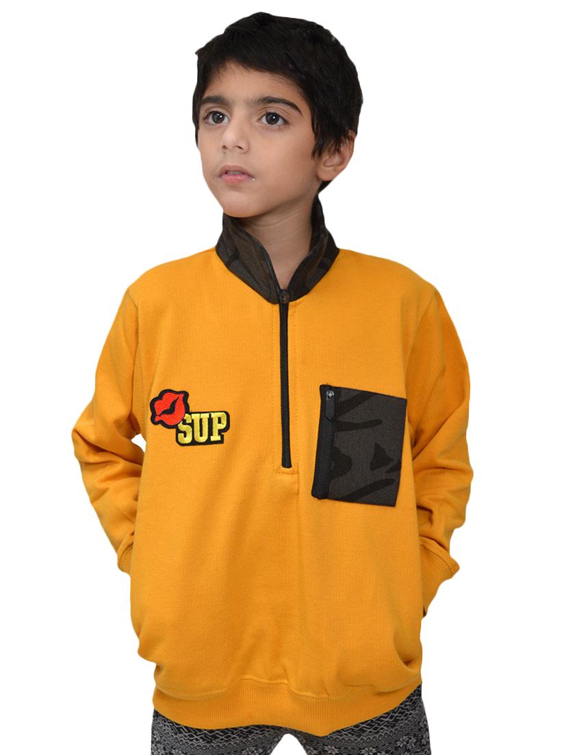 yellow fleece sweatshirt - 15629412 - Zoom Image - 4