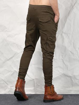 green cotton blend cargo - 15629788 - Standard Image - 4