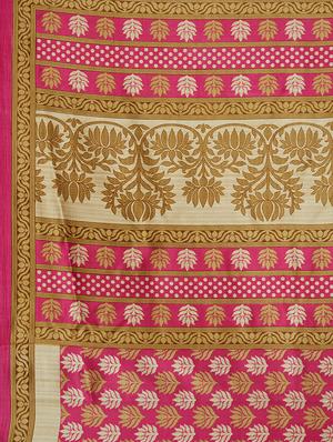 multicolor printed saree combo with blouse - 15630057 - Standard Image - 7