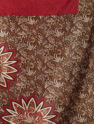 multicolor printed saree combo with blouse - 15630059 - Standard Image - 7