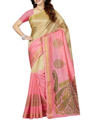 multicolor printed saree combo with blouse - 15630062 - Standard Image - 4