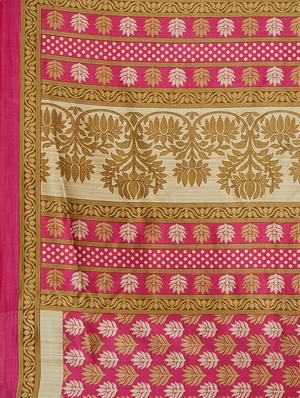 multicolor printed saree combo with blouse - 15630062 - Standard Image - 7