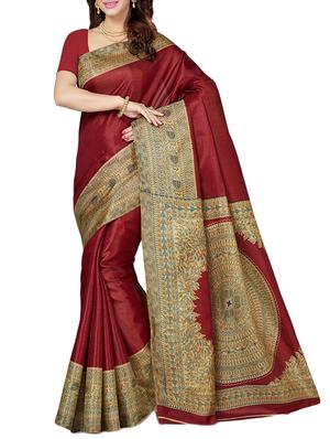 multicolor printed saree combo with blouse - 15630065 - Standard Image - 4
