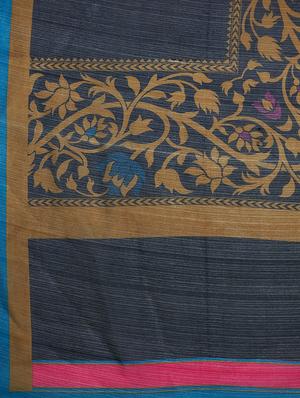floral printed saree with blouse - 15630956 - Standard Image - 4