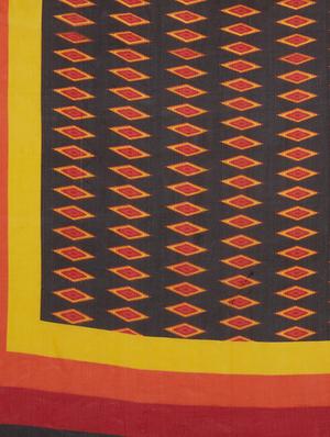geometrical printed saree with blouse - 15630978 - Standard Image - 4