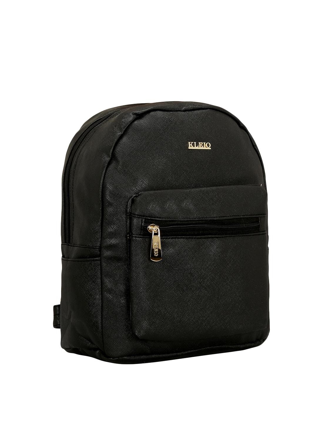 black leatherette (pu) fashion backpack - 15632371 - Zoom Image - 4