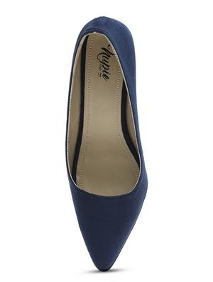 blue slip on pumps - 15636252 - Standard Image - 4