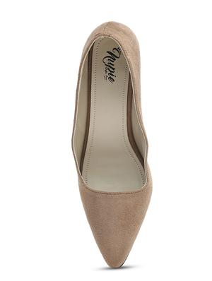 beige slip on pumps - 15636253 - Standard Image - 4