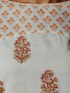 Printed a-line kurta - 15637268 - Standard Image - 4