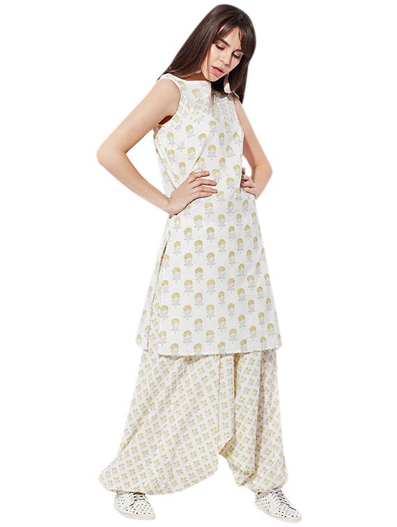 Printed dhoti salwar - 15637273 - Zoom Image - 4