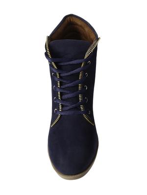 blue lace up ankle boots - 15640735 - Standard Image - 4