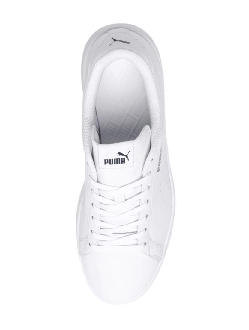 white Leather lace up sneakers - 15642488 - Zoom Image - 4