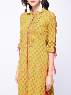 pintucks straight kurta - 15647842 - Standard Image - 4