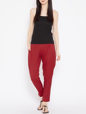 high waist flat front trouser - 15648800 - Standard Image - 4