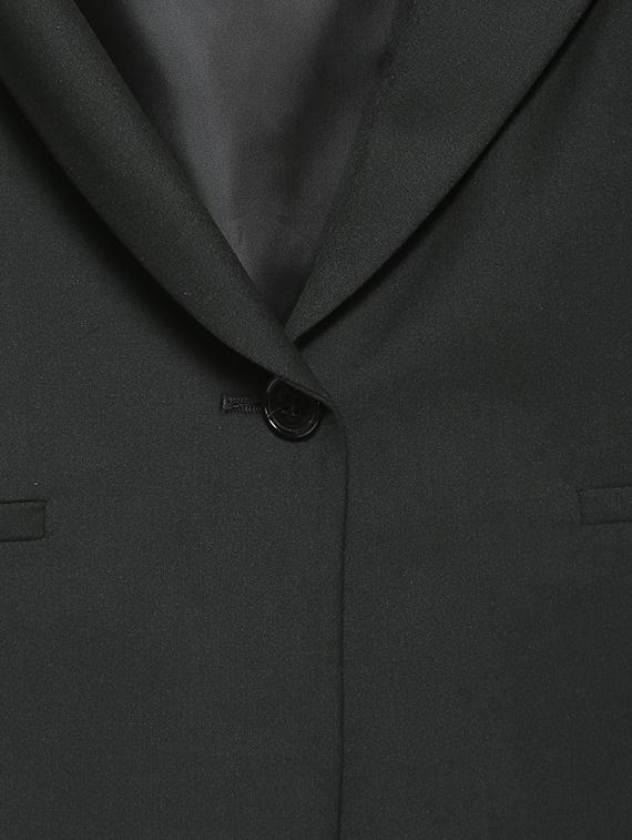 black lapel collared blazer - 15650170 - Zoom Image - 4