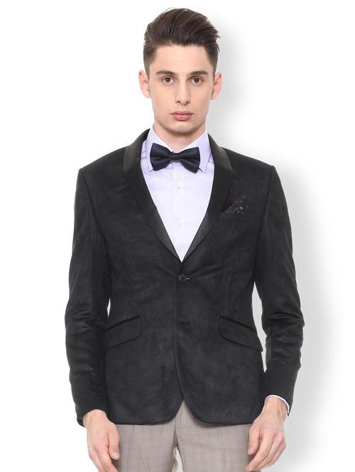 black polyester single breasted tuxedo - 15654081 - Standard Image - 1