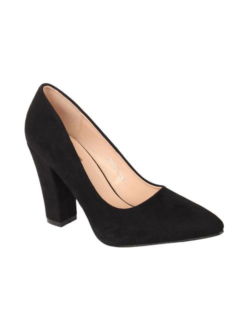 black suede slip on pumps - 15654436 - Standard Image - 1