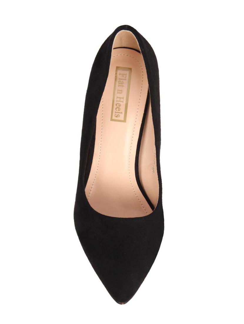 black suede slip on pumps - 15654436 - Zoom Image - 4