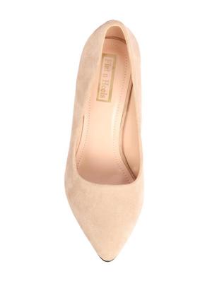 beige suede slip on pumps - 15654437 - Standard Image - 4