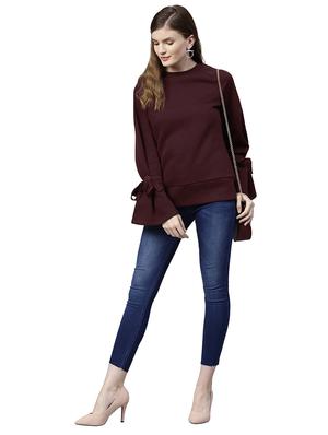 tie up detail sleeved sweatshirt - 15656460 - Standard Image - 4