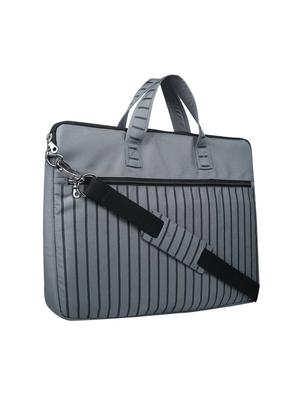 grey polyester laptop bag - 15656637 - Standard Image - 4