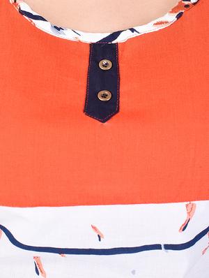 ditsy floral straight kurta - 15658408 - Standard Image - 4