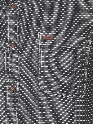 black cotton casual shirt - 15669274 - Standard Image - 4