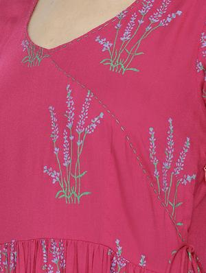 tassel tie-up gathered detail dress - 15669781 - Standard Image - 4