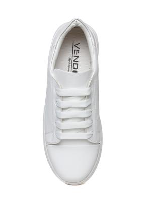 white lace-up sneakers - 15672365 - Standard Image - 4