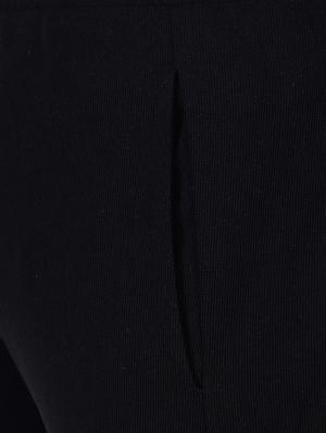 black cotton full length track pant - 15674032 - Standard Image - 4
