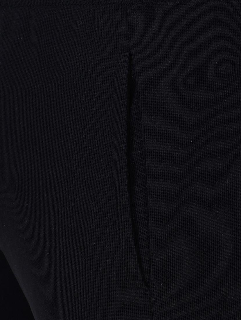 black cotton full length track pant - 15674032 - Zoom Image - 4