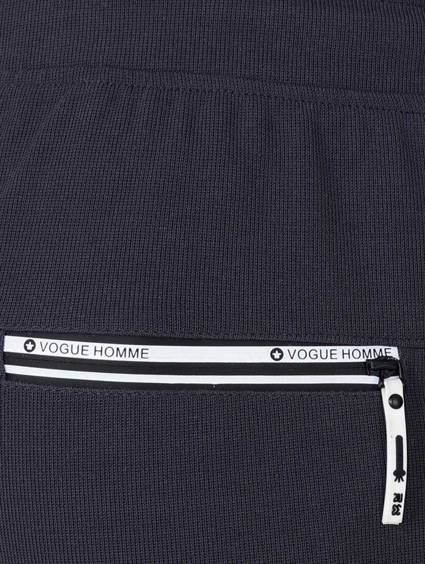 grey cotton full length track pant - 15674033 - Zoom Image - 4