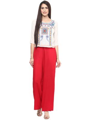 solid flared palazzo - 15674899 - Standard Image - 4