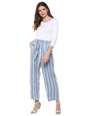 striped tie up detail trouser - 15675082 - Standard Image - 4
