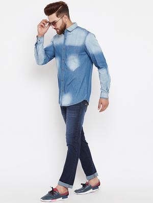 blue denim washed jeans - 15676029 - Standard Image - 4